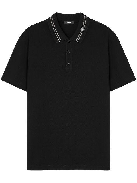 Medusa-embroidered polo shirt by VERSACE