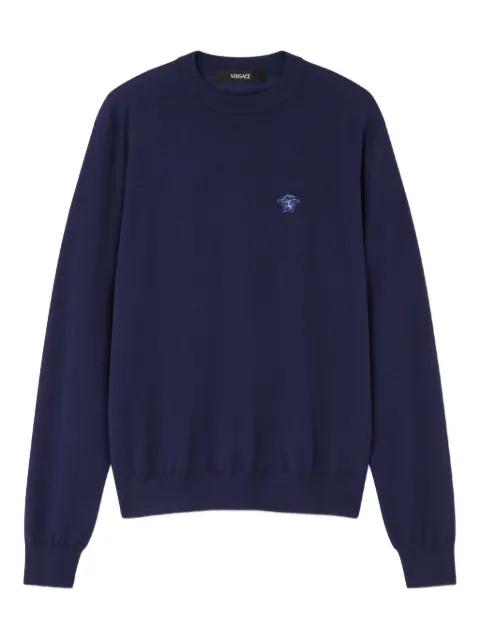 Medusa-embroidered sweater by VERSACE