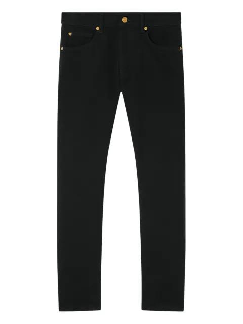Medusa-embroidery jeans by VERSACE
