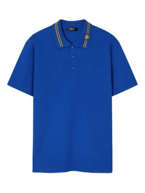 Medusa-embroidery polo shirt by VERSACE