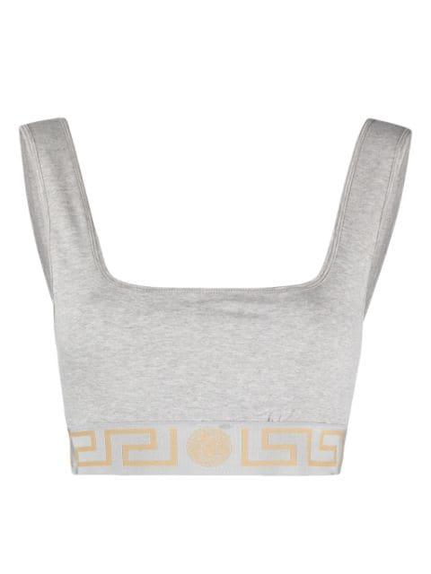 Medusa-jacquard jersey bra by VERSACE
