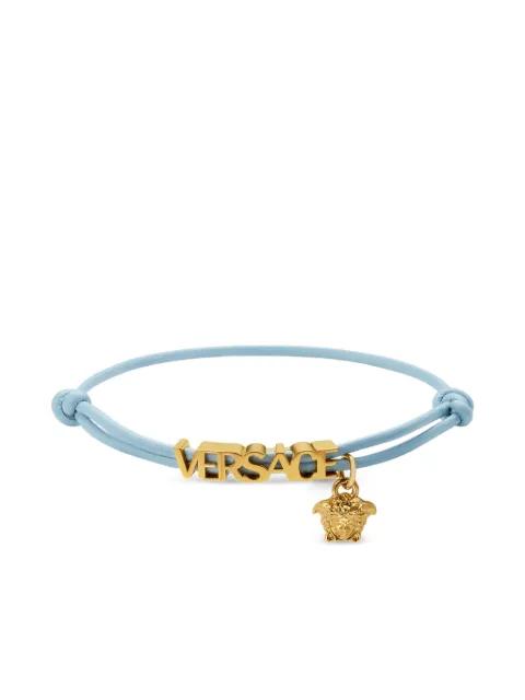Medusa leather bracelet by VERSACE