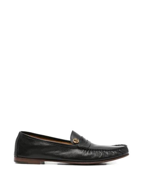 Medusa leather loafers by VERSACE