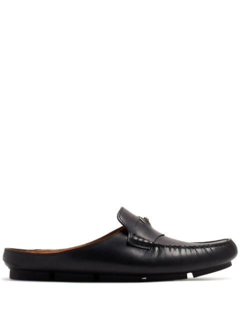 Medusa leather loafers by VERSACE