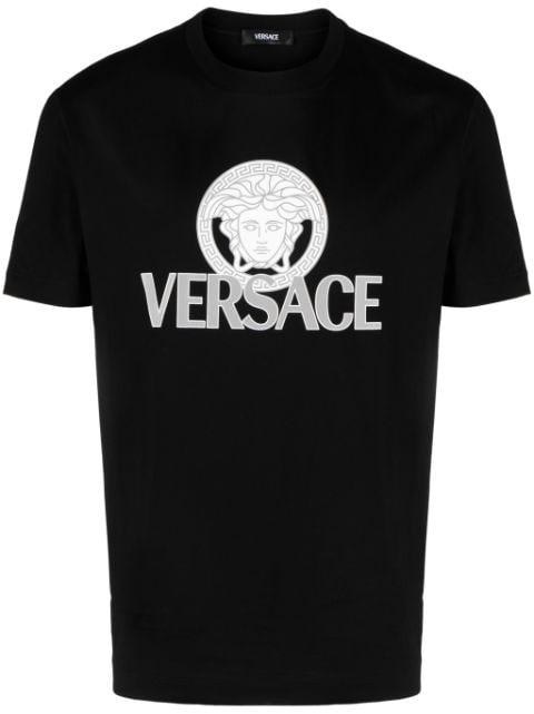 Medusa logo-print T-shirt by VERSACE