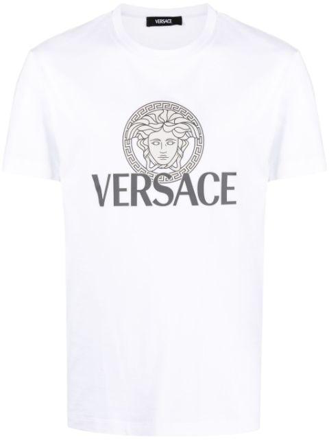 Medusa logo-print T-shirt by VERSACE