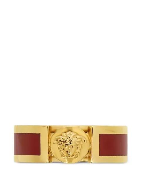 Medusa-motif band ring by VERSACE