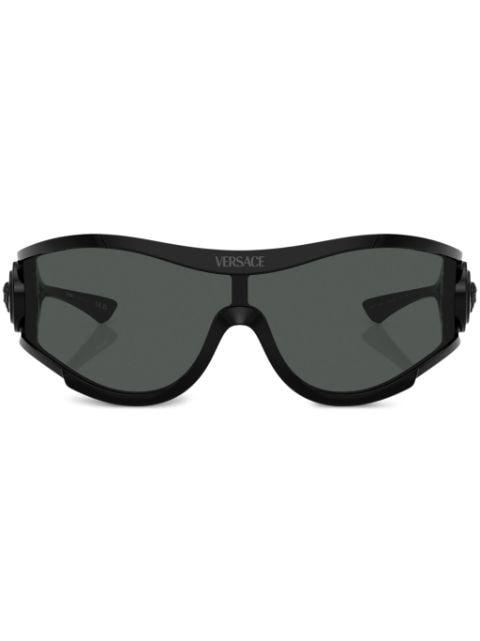 Medusa-plaque pilot-frame sunglasses by VERSACE