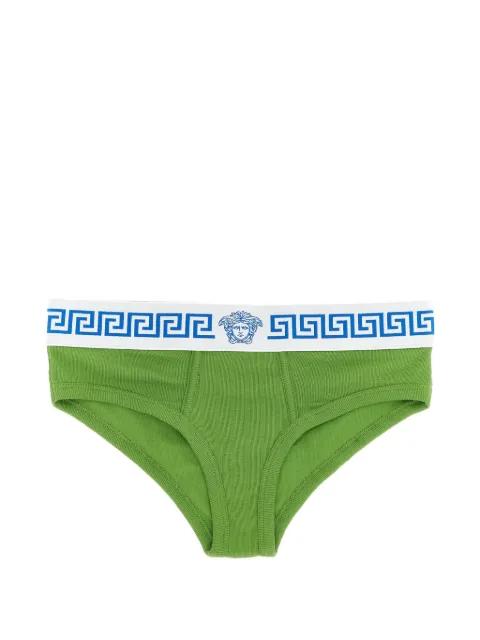 Medusa ribbed briefs by VERSACE