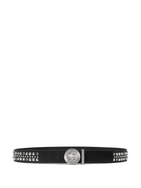 Medusa studded belt by VERSACE
