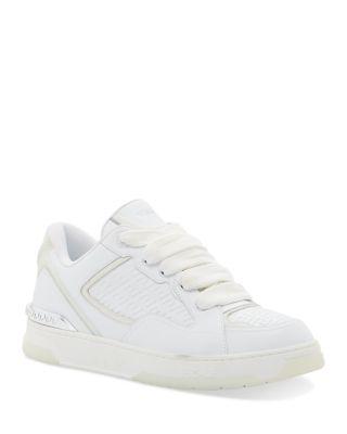 Men's Biggie Basket Leather Sneakers by VERSACE