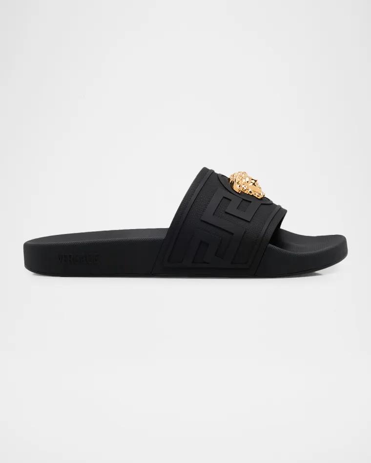 Men's La Medusa Pool Slides by VERSACE