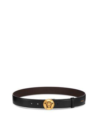 Men's Medusa Leather Belt by VERSACE