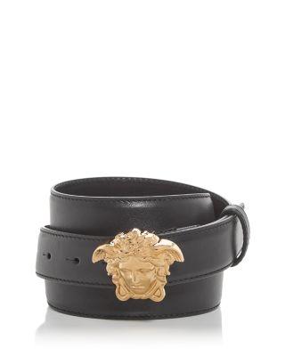 Men's Medusa Leather Belt by VERSACE