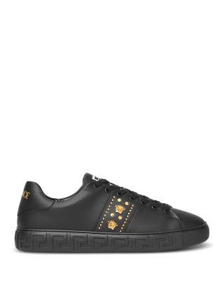 Men's Medusa Stud Low Top Sneakers by VERSACE
