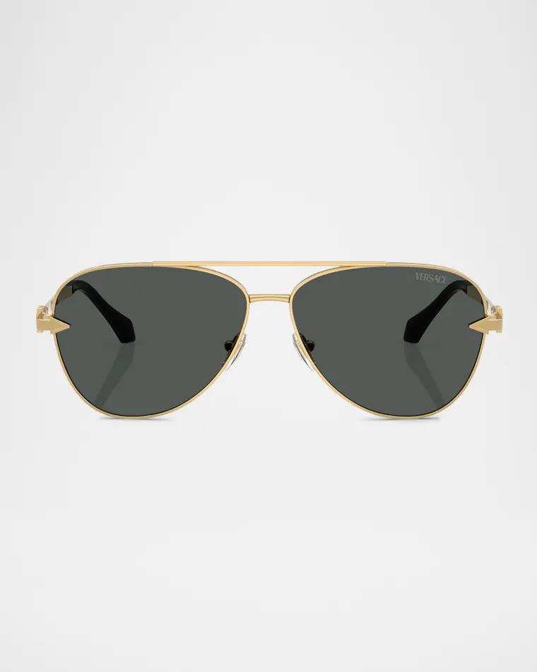 Men's VE2283 Aviator Sunglasses by VERSACE