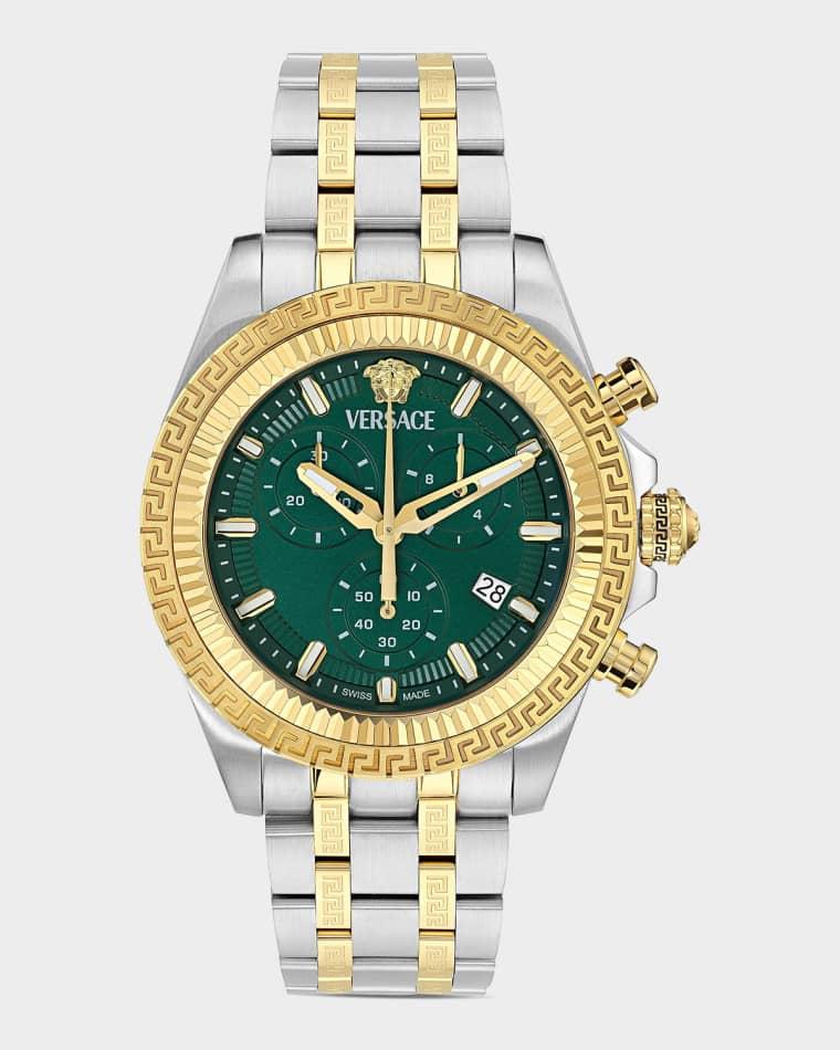 Men's Versace Fornax 43mm Two-Tone Bracelet Watch by VERSACE
