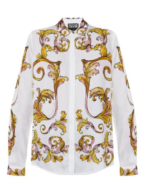 Outline Barocco-print shirt by VERSACE