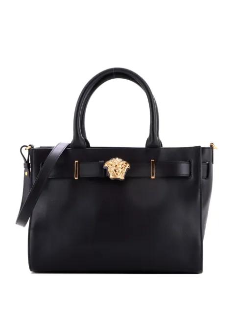 Palazzo Medusa Belted Convertible Leather Large tote bag by VERSACE 