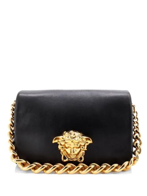 Palazzo Medusa Flap Bag Leather shoulder bag by VERSACE 
