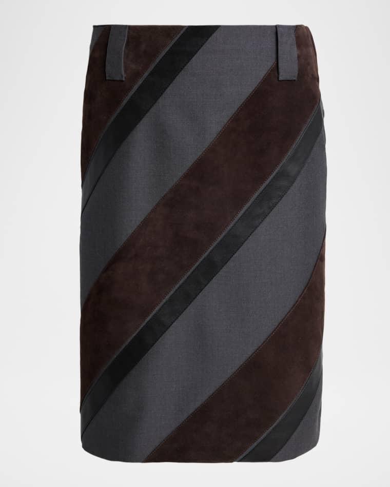 Paneled Midi Skirt by VERSACE