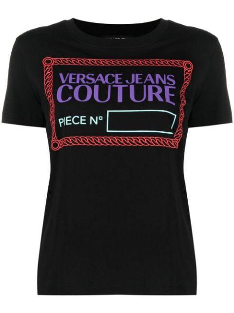 Piece Number-print T-shirt by VERSACE