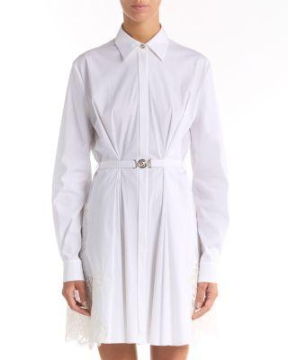 Poplin Belted Dress by VERSACE