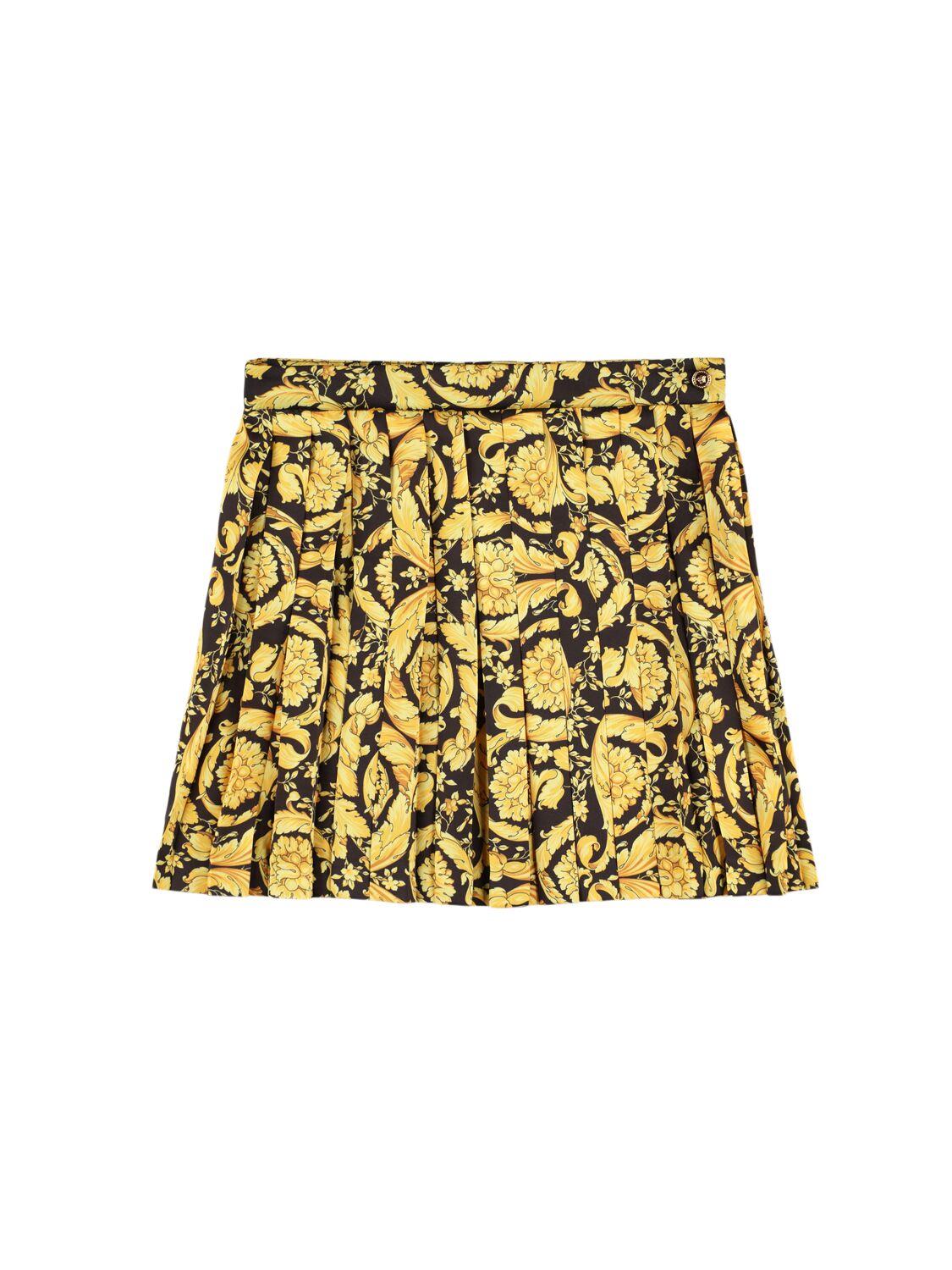 Printed Twill Skirt by VERSACE