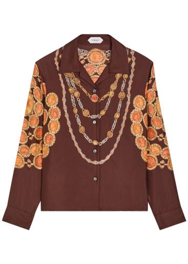 Printed silk shirt by VERSACE