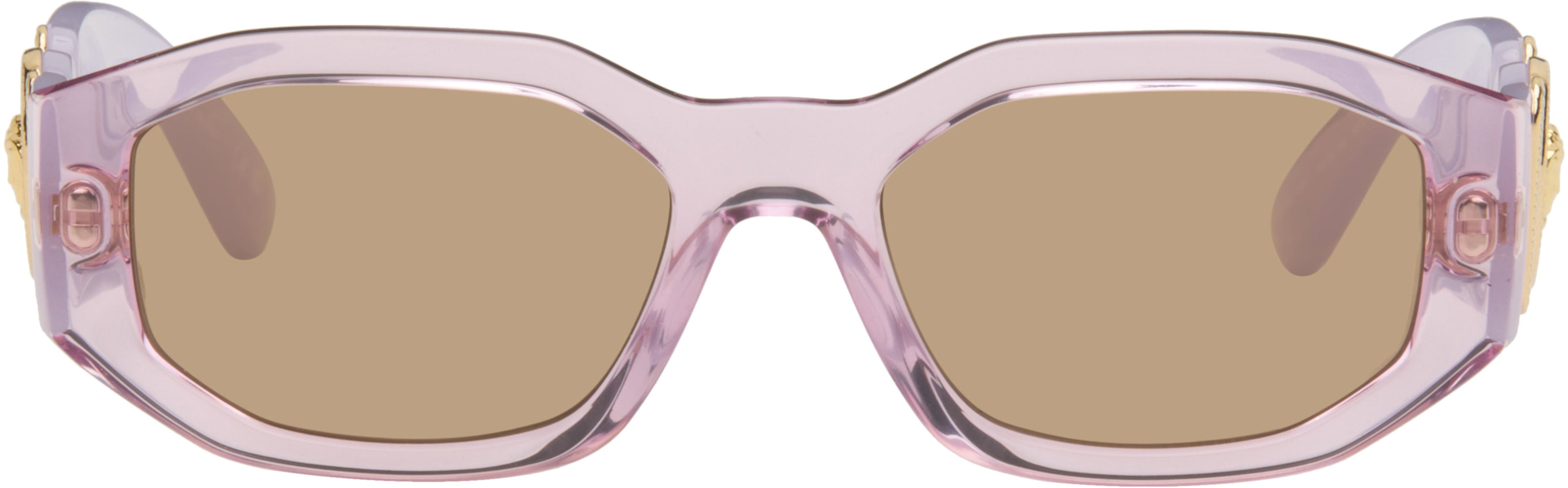 Purple Medusa Biggie Sunglasses by VERSACE