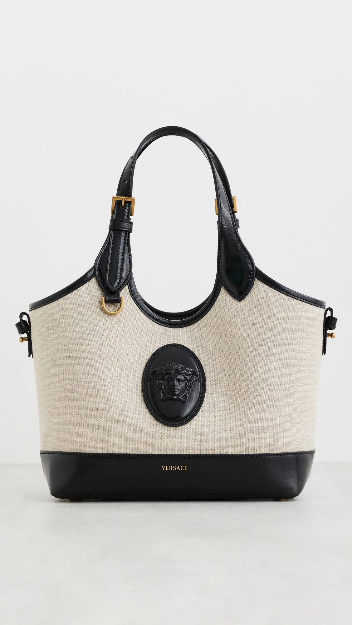 Rivière Small Canvas Tote Bag by VERSACE