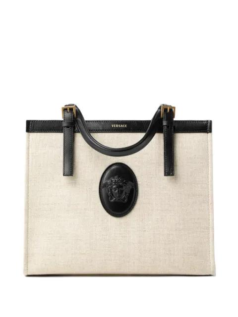 Rivière canvas tote bag by VERSACE