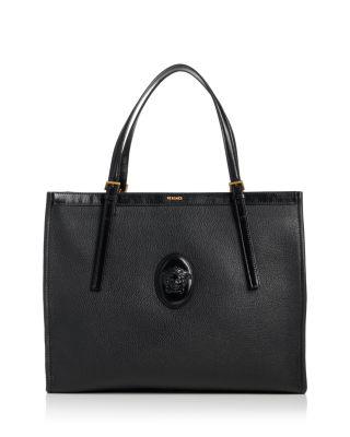 Rivi&egrave;re Large Leather Tote by VERSACE