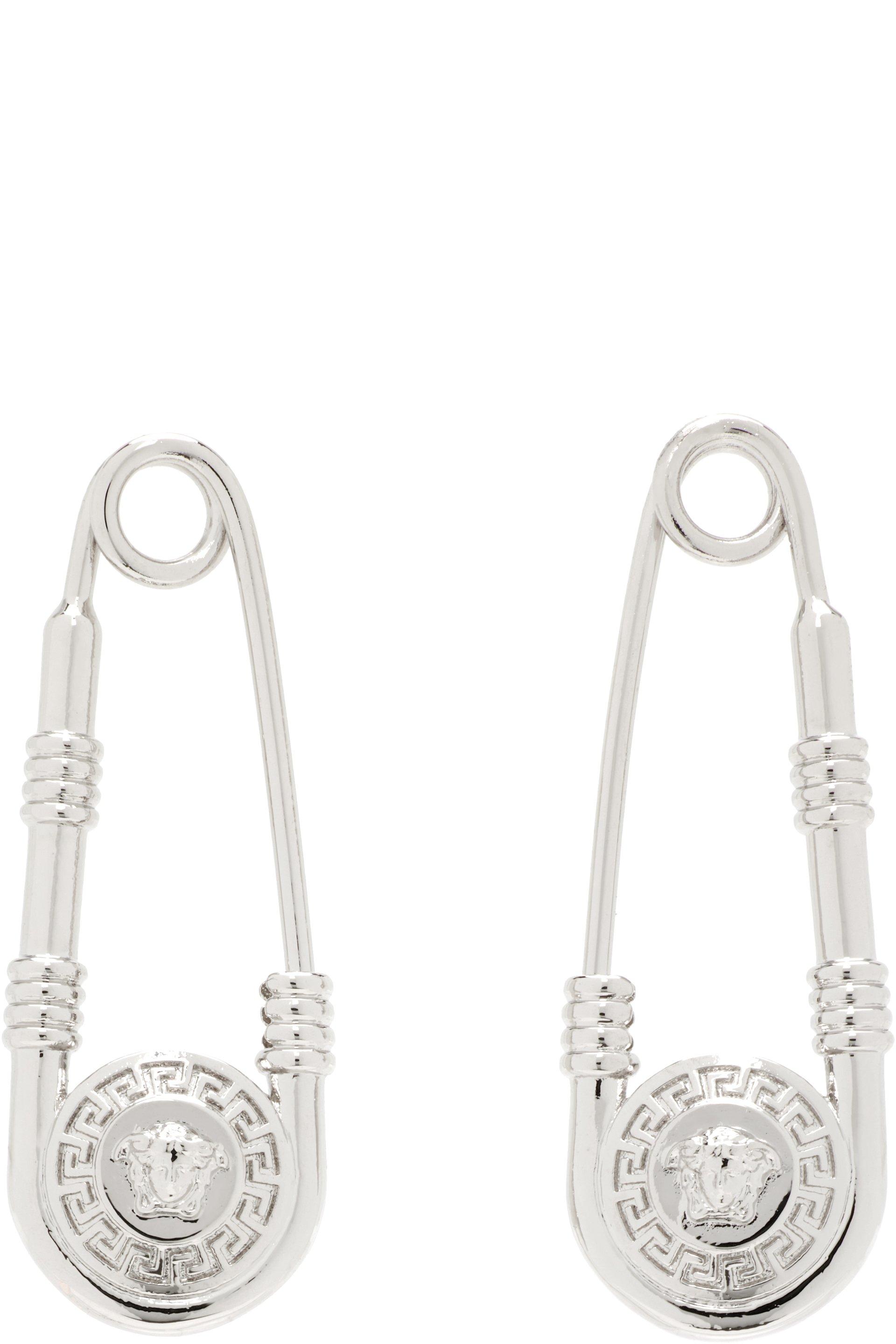 Safety Pin Earrings by VERSACE