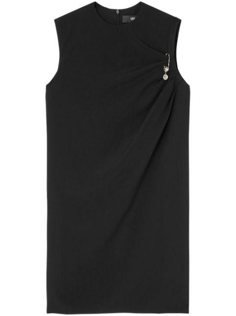 Safety Pin satin midi shirt dress by VERSACE