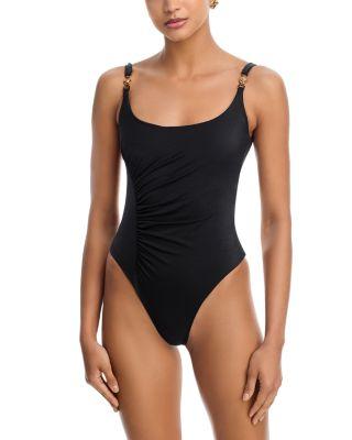 Scoop Neck One Piece Swimsuit by VERSACE