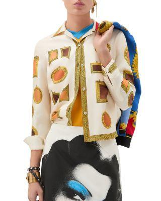 Silk Twill The Gallery Shirt by VERSACE