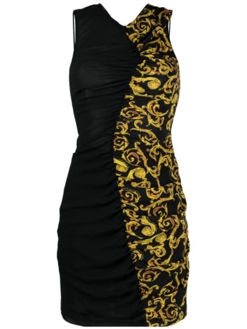 Sketch Couture-print minidress by VERSACE