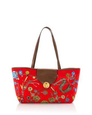 Small Embellished Cotton Tote Bag by VERSACE