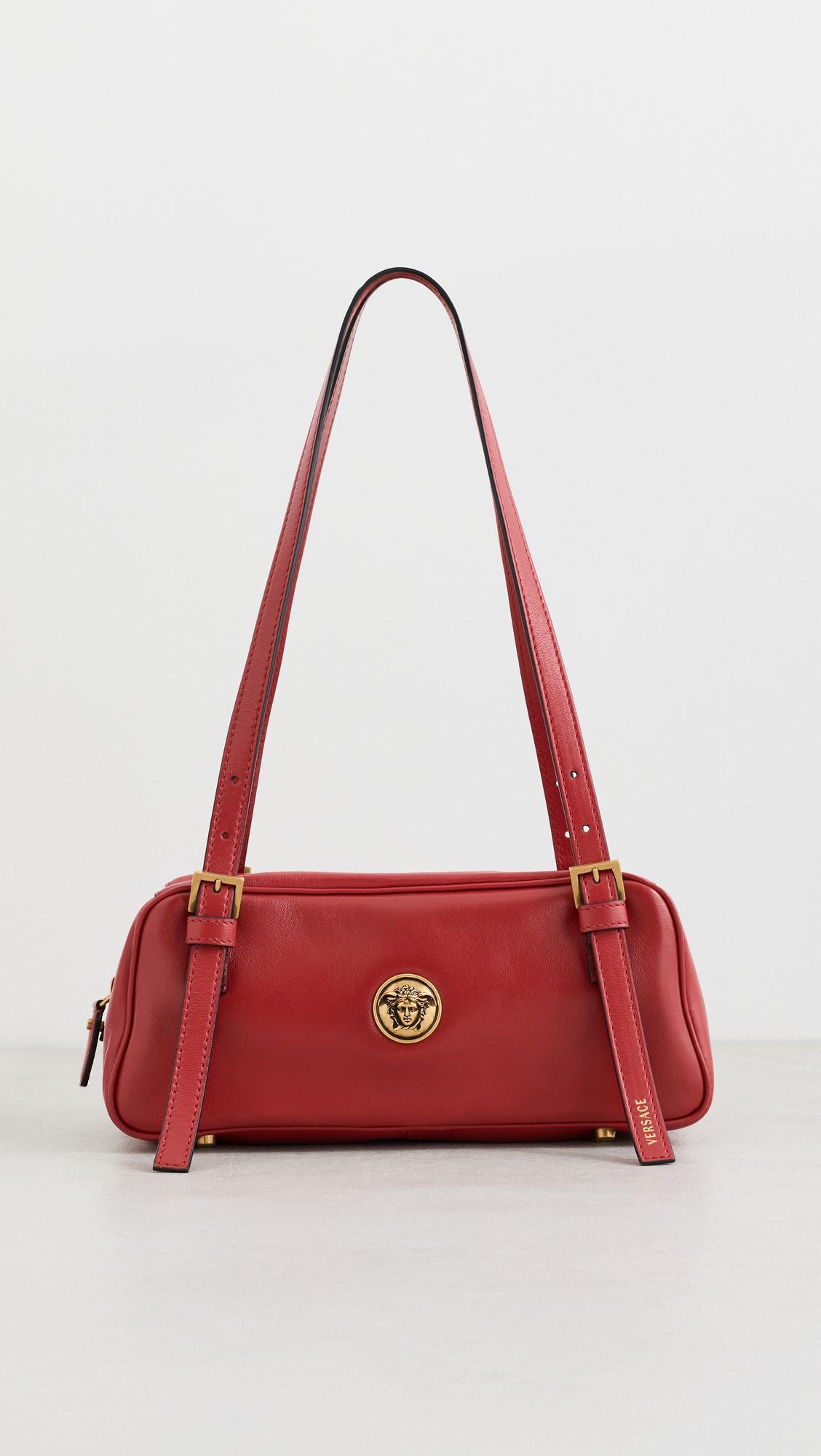 Small Shoulder Lamb Leather Bag by VERSACE