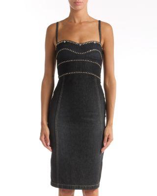 Stone Washed Denim Dress by VERSACE