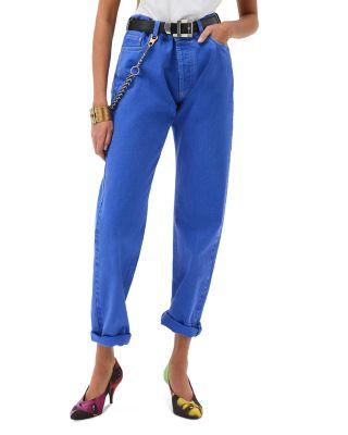 Straight Jeans in Sky Blue by VERSACE