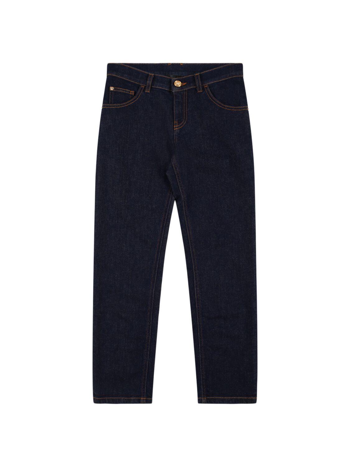 Stretch Cotton Jeans by VERSACE