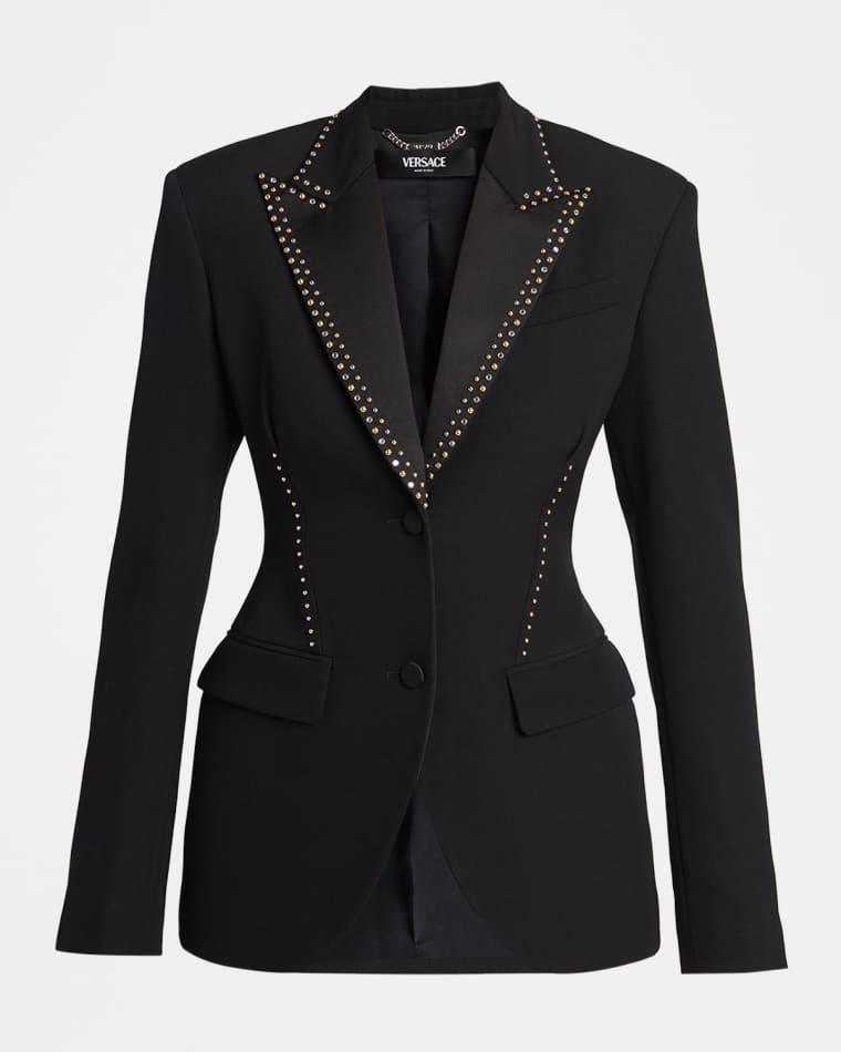 Studded Single-Breasted Jacket by VERSACE