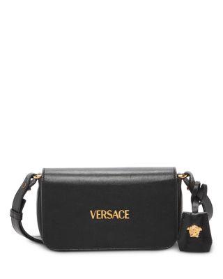 Tag Mini Leather Shoulder Bag by VERSACE