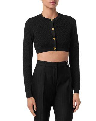 Textured V Jacquard Cardigan by VERSACE