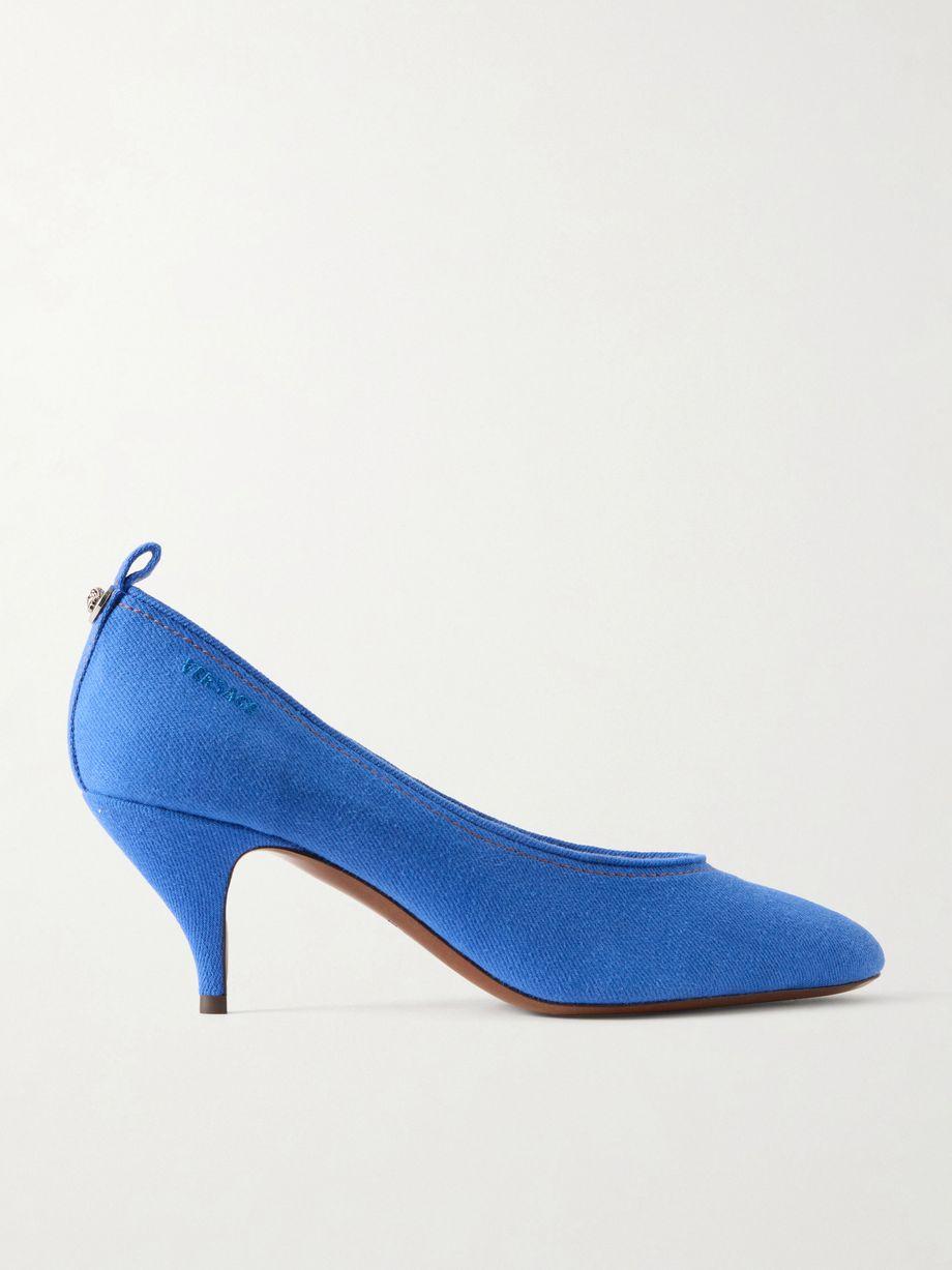 Tina 65 mm denim pumps by VERSACE