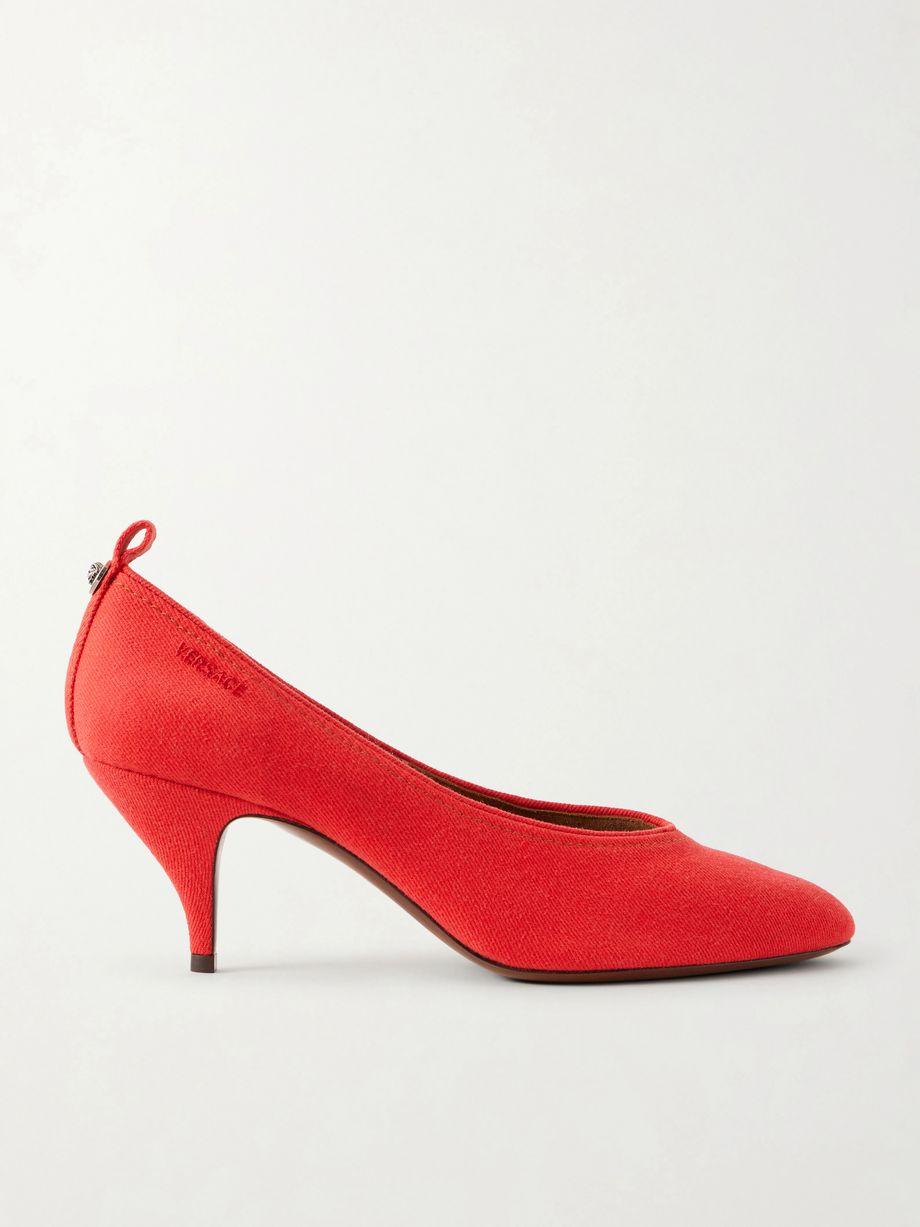 Tina 65 mm denim pumps by VERSACE