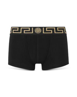 Topeka Cotton Low Rise Logo Trunks by VERSACE