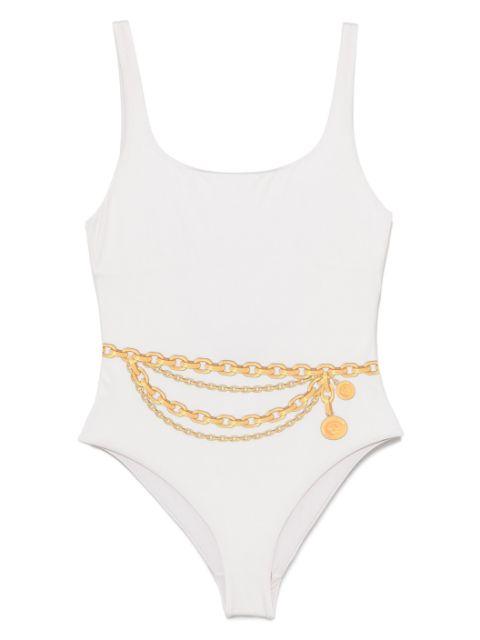Treasure-print swimsuit by VERSACE